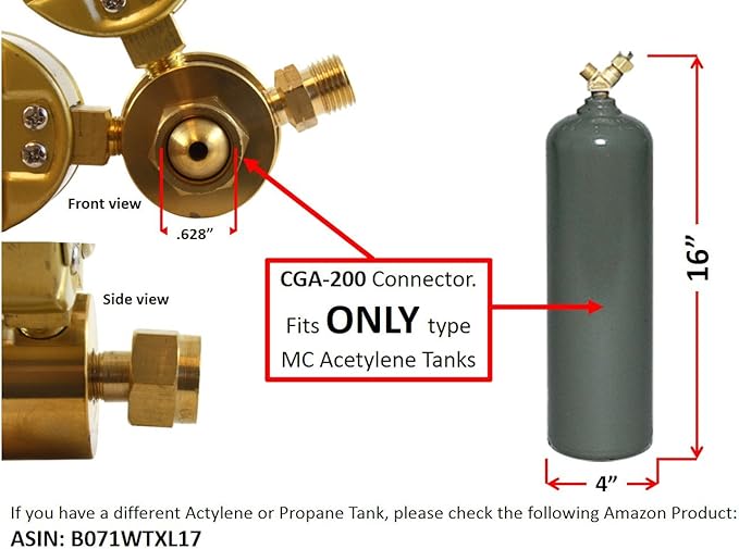 SÜA - Oxygen and Acetylene Regulators Welding Gas Gauges -Pair - Rear Entry - LDB series