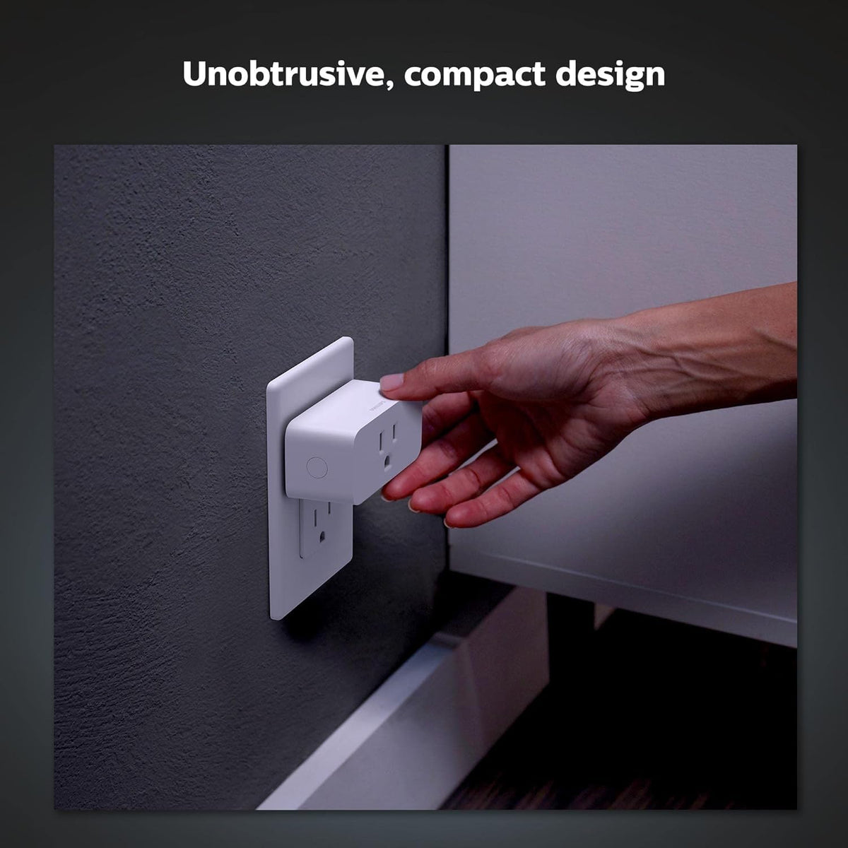 Philips Hue Smart Plug, White - 1 Pack - Turns Any Light Into a Smart Light - Control with Hue App - Compatible with Alexa, Google Assistant, and Apple HomeKit - PuriLite