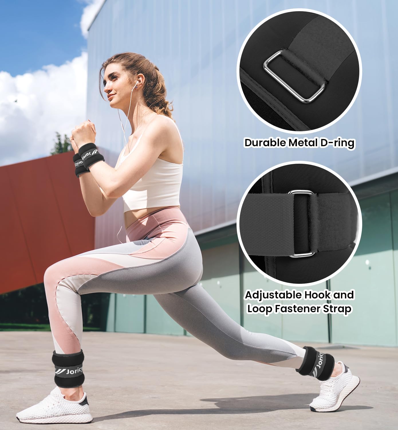 Ankle Weights for Women Men Kids 1 2 3 4 6 8 10 12 20 LBS 1 Pair Leg Weights Arm Wrist Weights with Adjustable Straps, Weighted Ankle Weights Set for Home Gym Running Walking Jogging Yoga