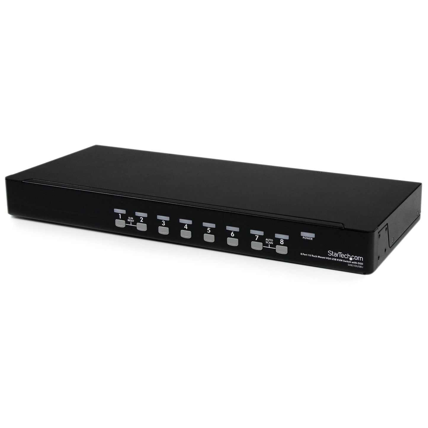 8 Port 1U Rackmount USB KVM Switch with OSD - TAA