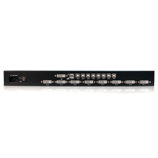 8 Port 1U Rackmount DVI USB KVM Switch - TAA - PuriLite