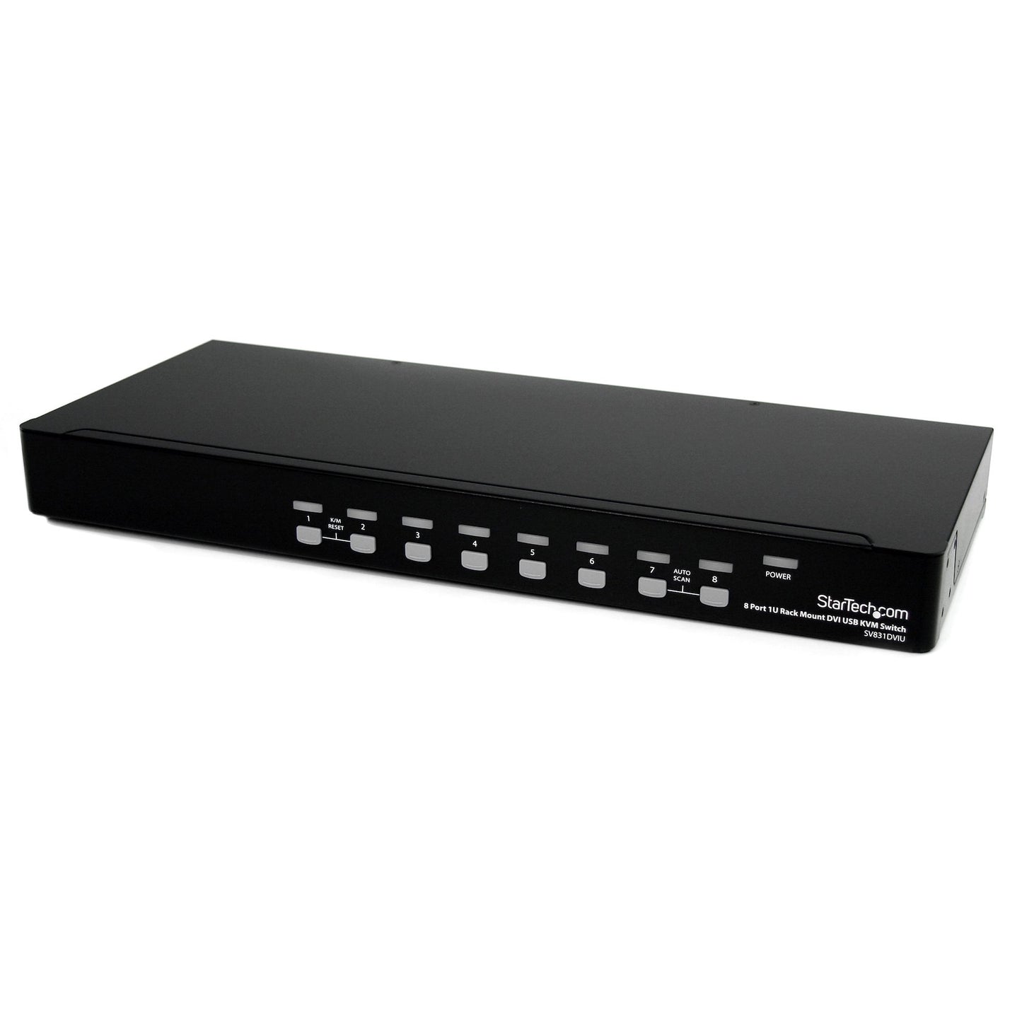 8 Port 1U Rackmount DVI USB KVM Switch - TAA