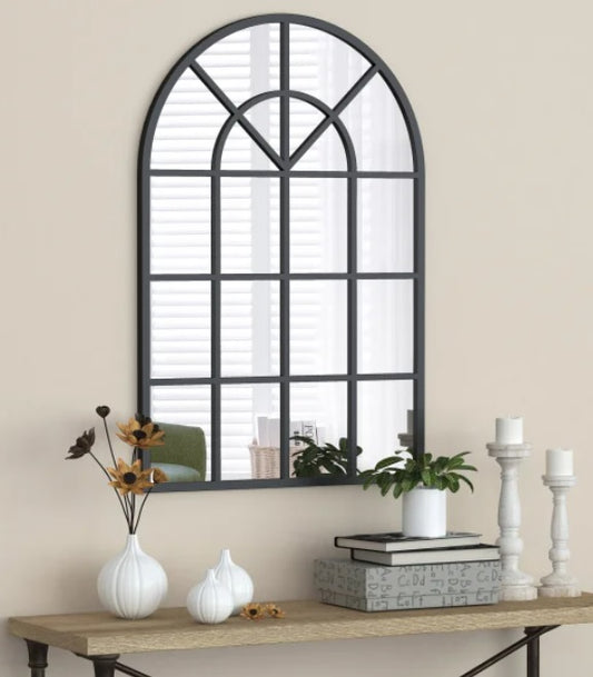 Appollo Harley Modern 71 cm x 105 cm (28 in. x 41.5 in.) Window Metal Framed Mirror