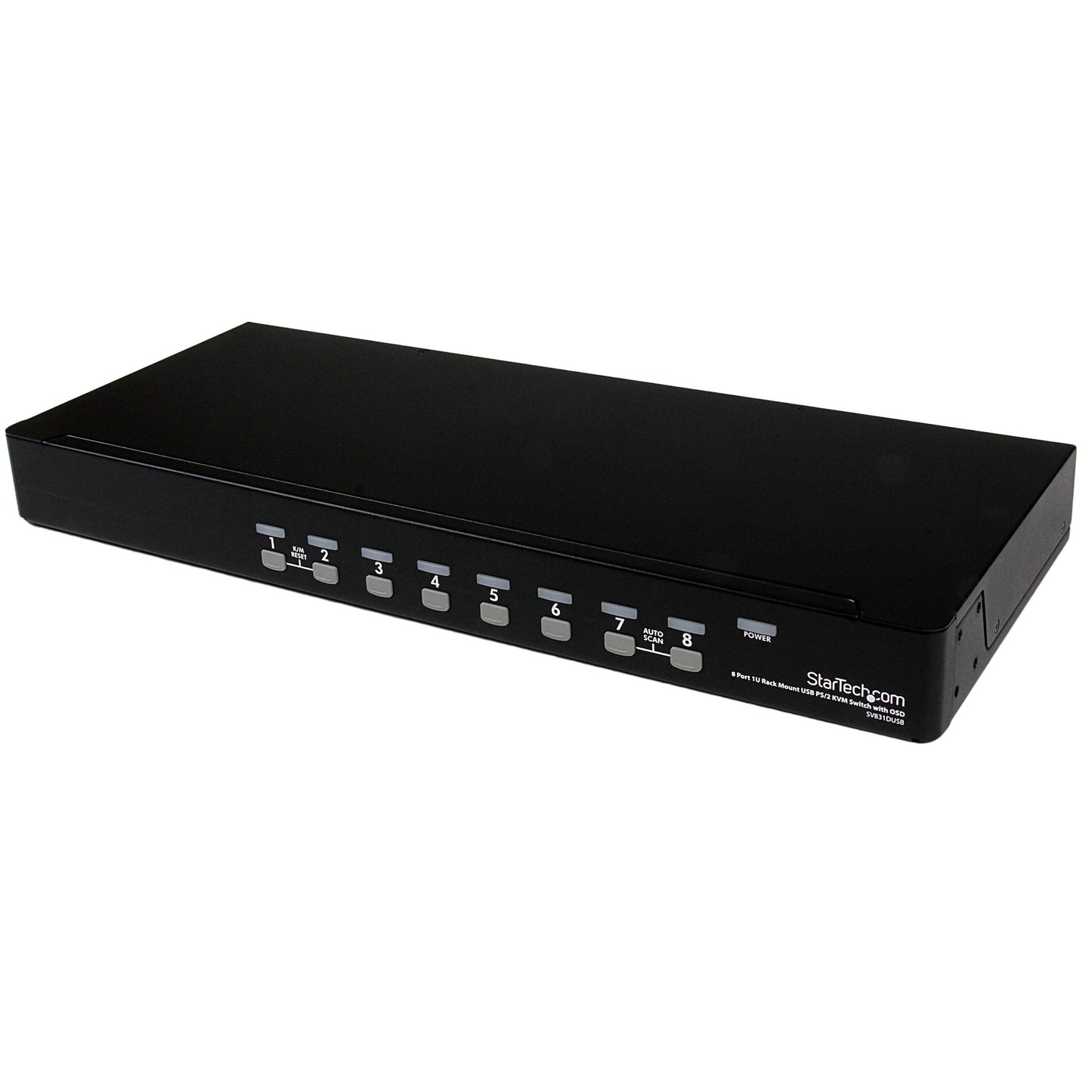8 Port 1U Rackmount USB PS/2 KVM Switch with OSD - TAA