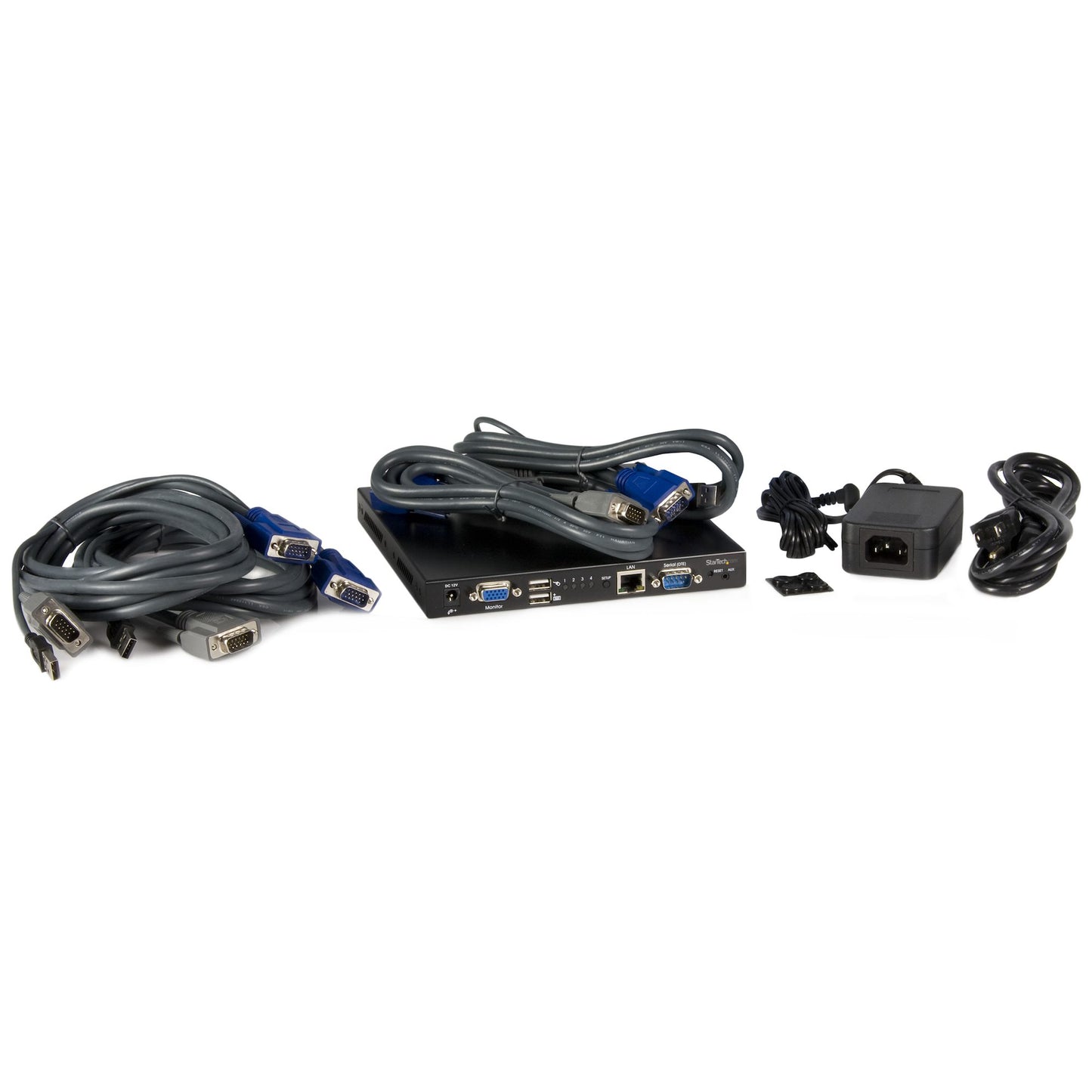4 Port USB VGA IP KVM Switch with Virtual Media - TAA
