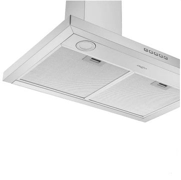 Ancona 30 in. Stainless Steel Convertible Wall-Mounted Pyramid Range Hood, 600 Max CFM - PuriLite