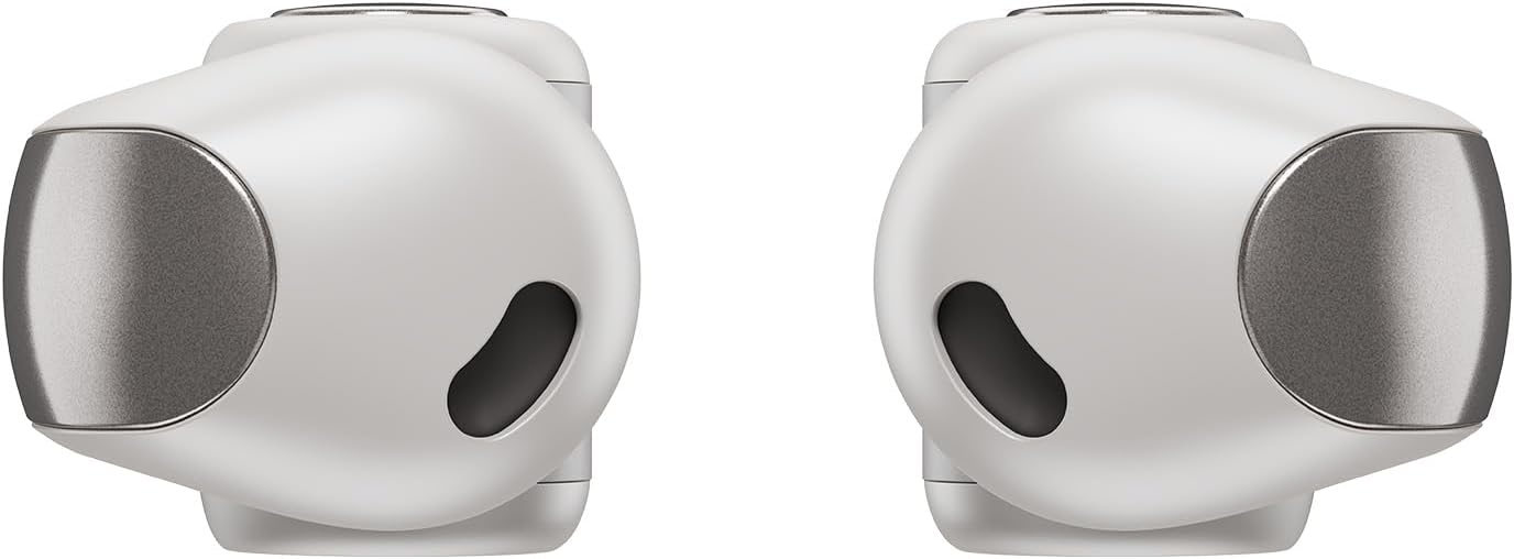 Bose Ultra Open Earbuds with Immersive Audio, Open Ear Wireless Clip on Earbuds for Comfort, OpenAudio for Awareness, Up to 48 Hours of Battery Life, White Smoke