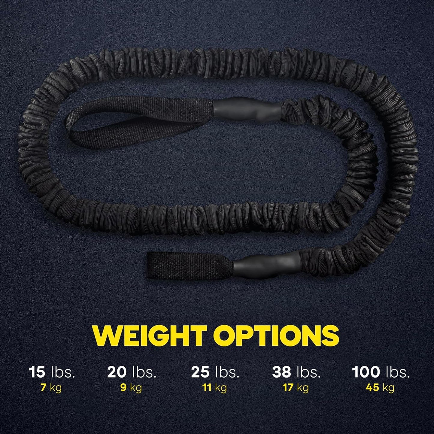 TRX Training Rip Training Resistance-Cord Attachment, Resistance-Training Exercise Equipment for Home Workouts, Bungee Fitness Cord, (Lite), (20 lbs)