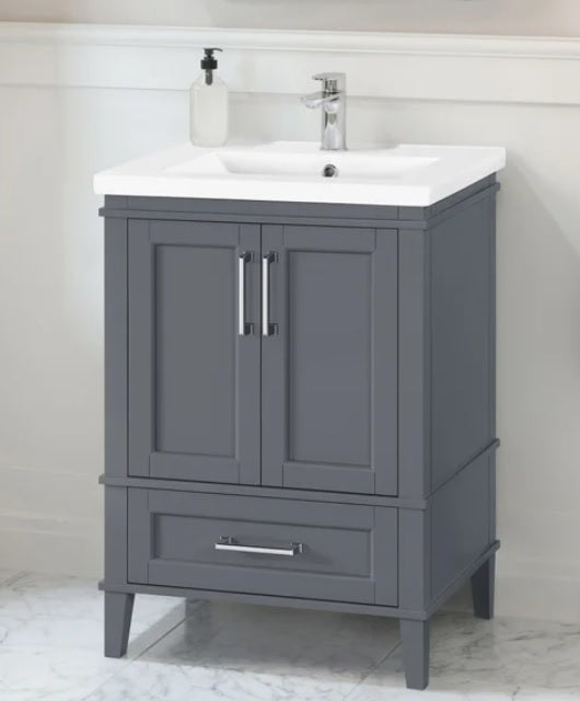 OVE Decors Navata 24 in. Vanity With White Ceramic Top