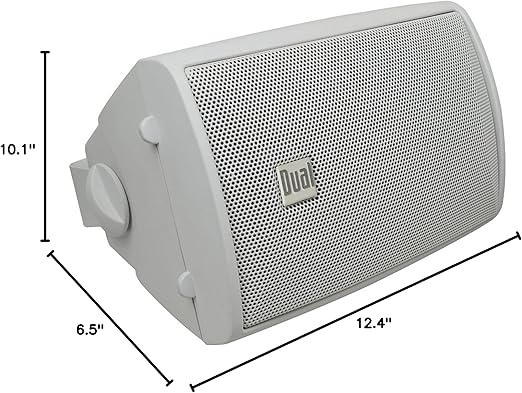 Dual Audio LU47PW 4 3-Way Indoor/Outdoor Speakers (White) - PuriLite