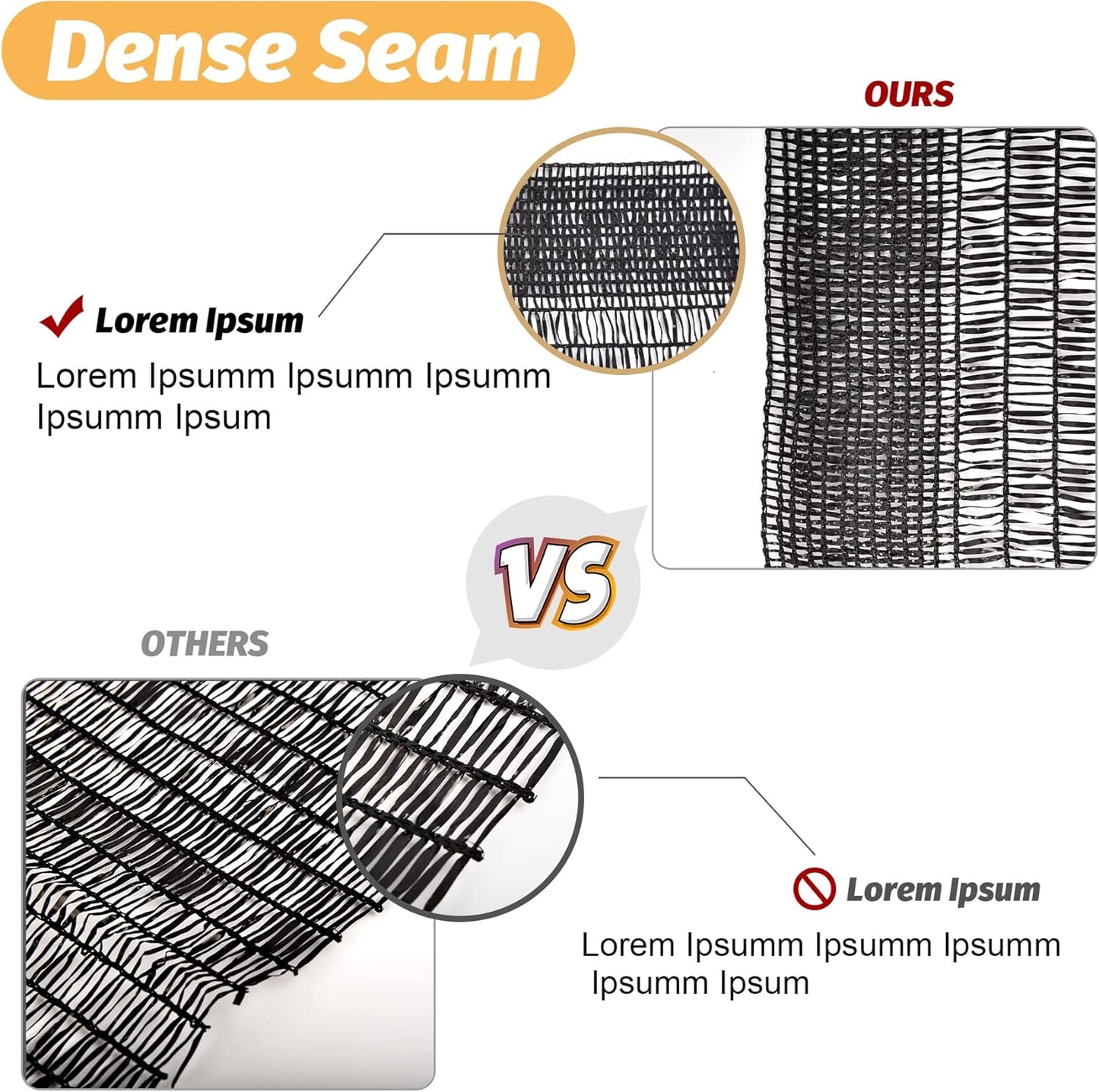 Garden Expert 10ft x 15ft 50% Black Sun Shade Net Plant Mesh Shade Cloth Sunblock UV Resistant Netting for Greenhouse&Garden