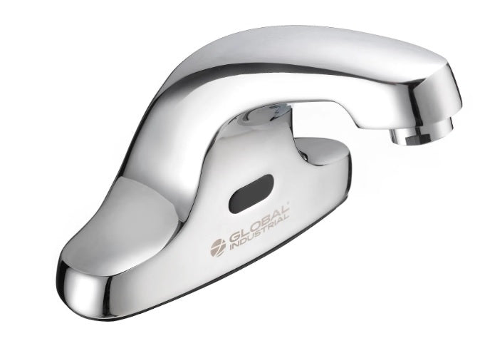 Global Industrial™ Sensor Bathroom Sink Faucet, 0.5 GPM, Chrome