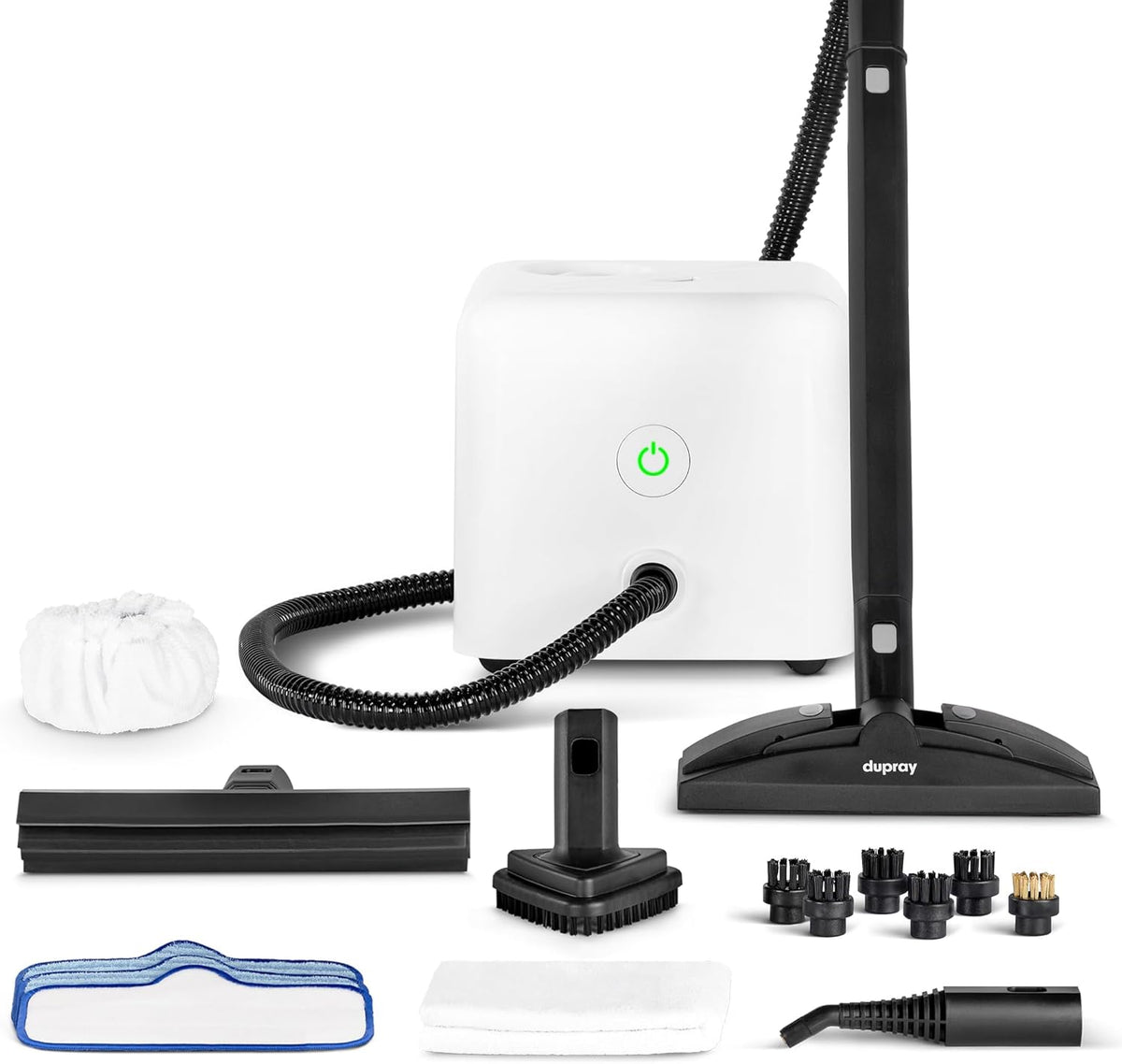 Dupray NEAT Steam Cleaner with Advanced Cleaning Pack – Chemical-Free Multipurpose Steamer for Home, Car & Furniture – 99.9% Bacteria Removal – 17 Accessories Included - PuriLite