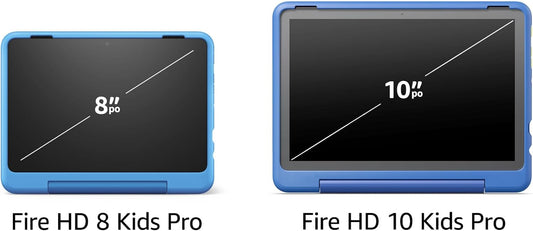 New Amazon Fire HD 8 Kids Pro tablet, ages 6-12 | 3GB memory, 8" HD screen, slim case for older kids, ad-free content, parental controls, 13-hr battery, 32GB, Hello Teal, (2024 release)