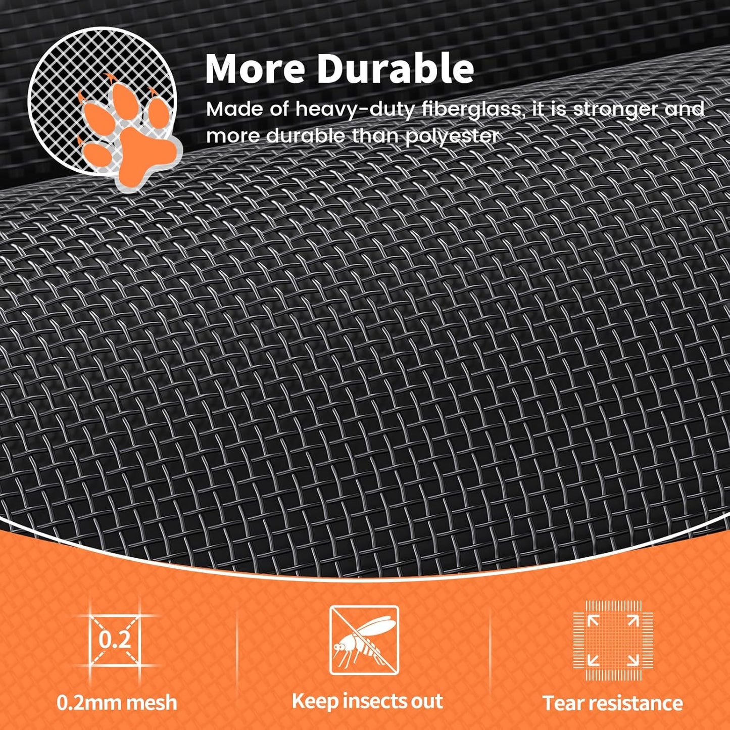 Magnetic Screen Door, Heavy Duty Fiberglass Moustiquaire Magnétique, Screen Mesh with Automatic Block Closure, Walk Through Easily for Kids Pets,Fits Door Size up to 36-38" W x 80" H