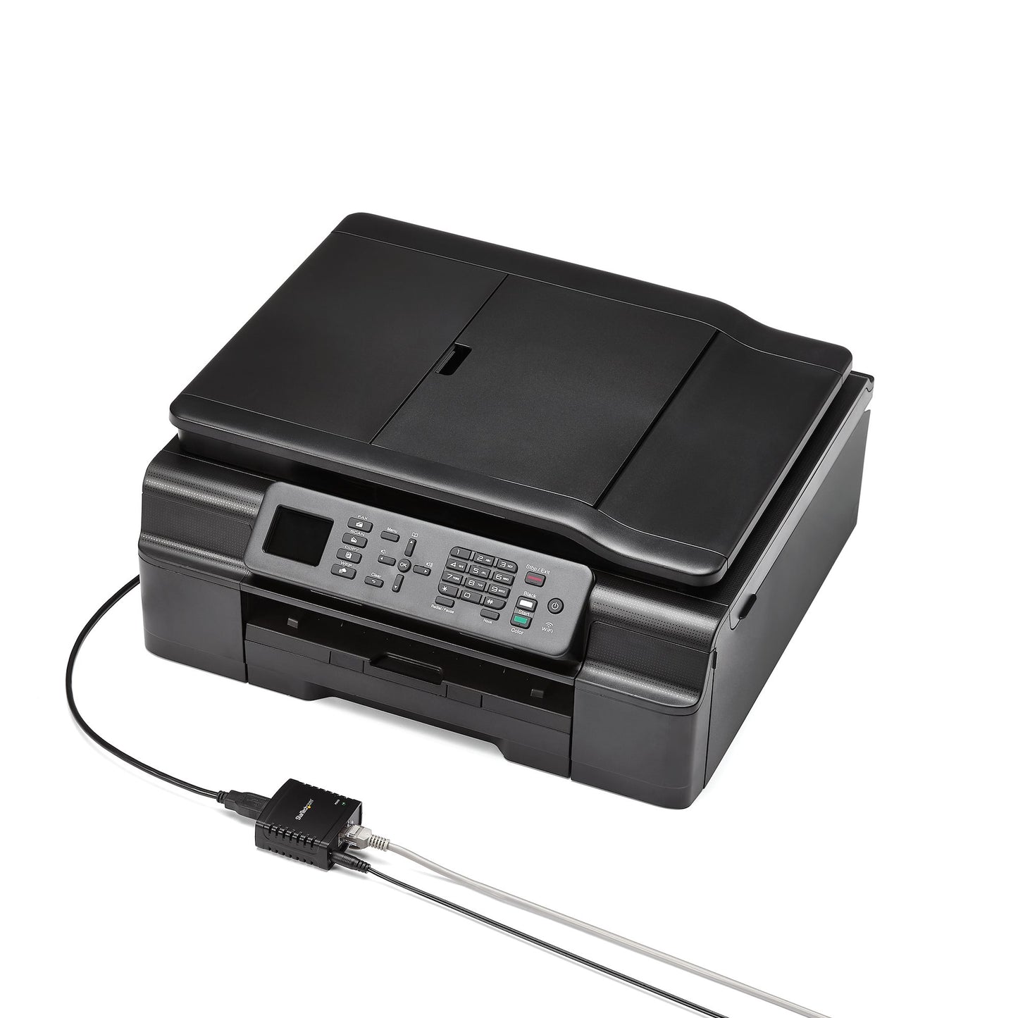 10/100Mbps Ethernet to USB 2.0 Network LPR Print Server
