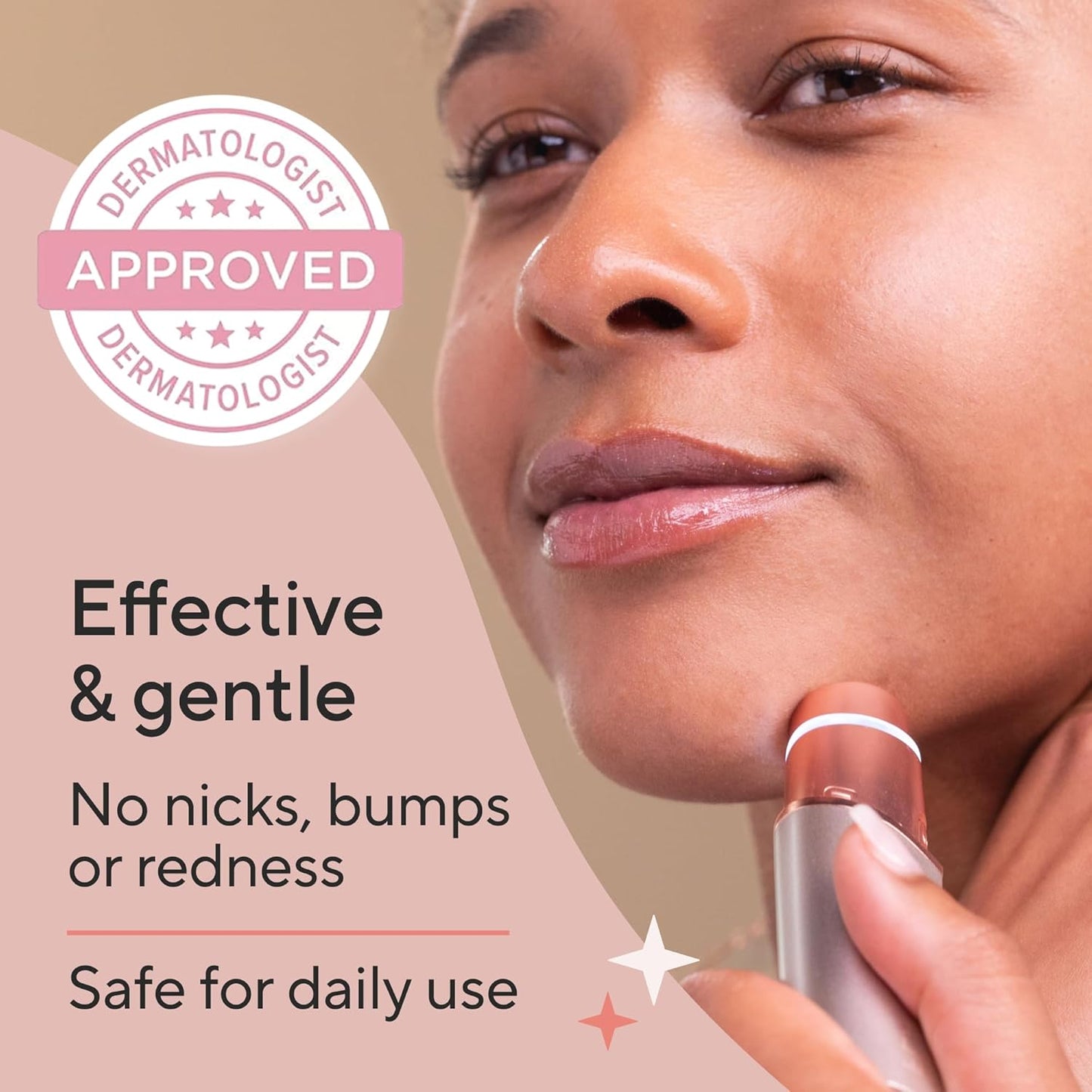 Finishing Touch Flawless Facial Hair Remover, Blush, 1 Count (Packaging may vary)
