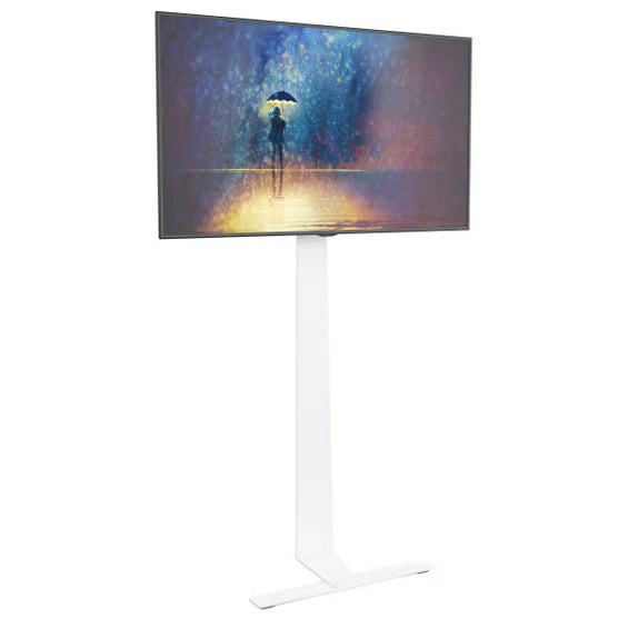 AVF Against the Wall TV Floor Stand for TVs up to 80" - White