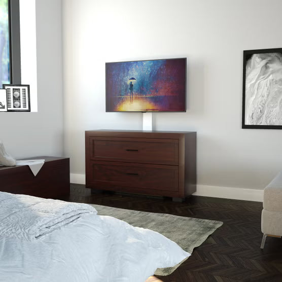AVF Against the Wall TV Floor Stand for TVs up to 80" - White
