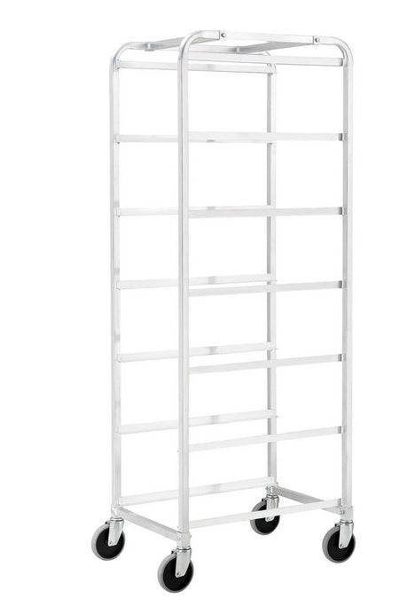 Global Industrial™ NSF Aluminum Lug Cart 26"L x 19"W x 70"H, 6 Tote Capacity, Unassembled