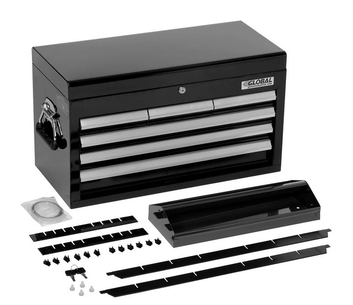 Global Industrial™ 25-15/16" x 12-1/16" x 14-3/4" 6 Drawer Black Tool Chest