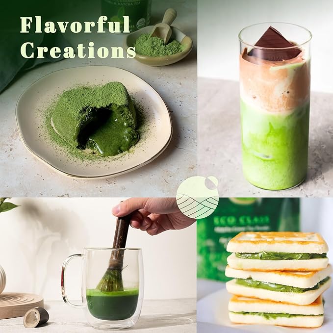 Organic Ceremonial Matcha - Emerald Class 100g - Chef's Choice! Quality Japanese Matcha Powder For Smoothies and Beginners, Kosher, VEGAN, USDA