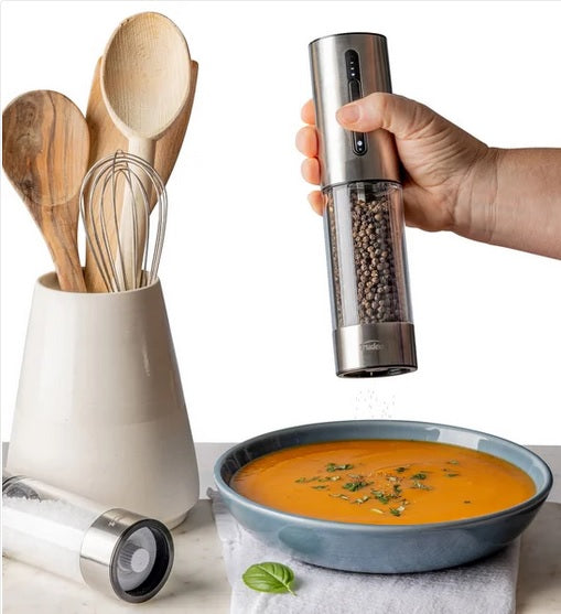 Trudeau OneTouch Electric Salt and Pepper Mills - PuriLite