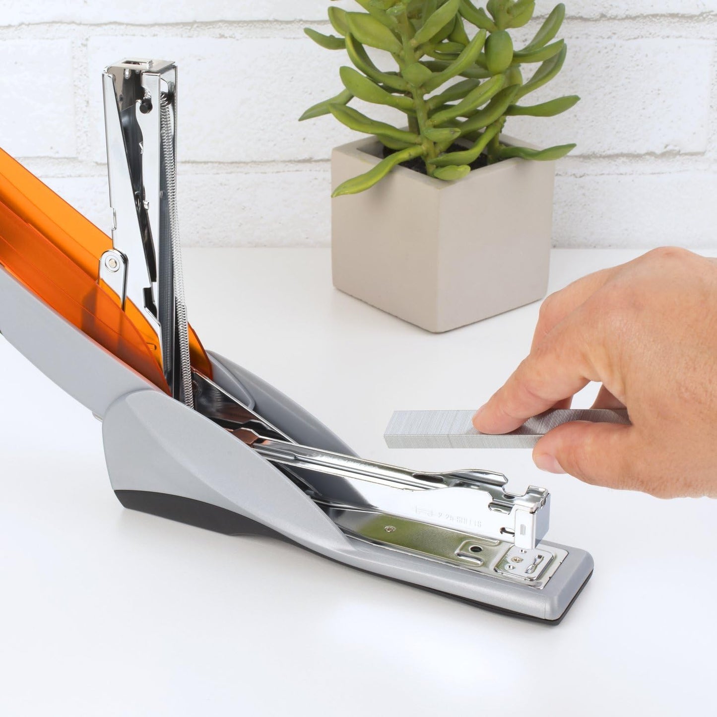 Swingline Stapler, Optima 25 Reduced Effort, 50% Easier, Full Strip - 25 Sheets, Black/Charcoal (7471166402)