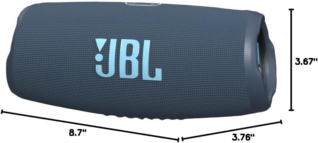 JBL CHARGE 5 - Portable Waterproof (IP67) Bluetooth Speaker with Powerbank USB Charge out, 20 hours playtime, JBL Partyboost (Blue)