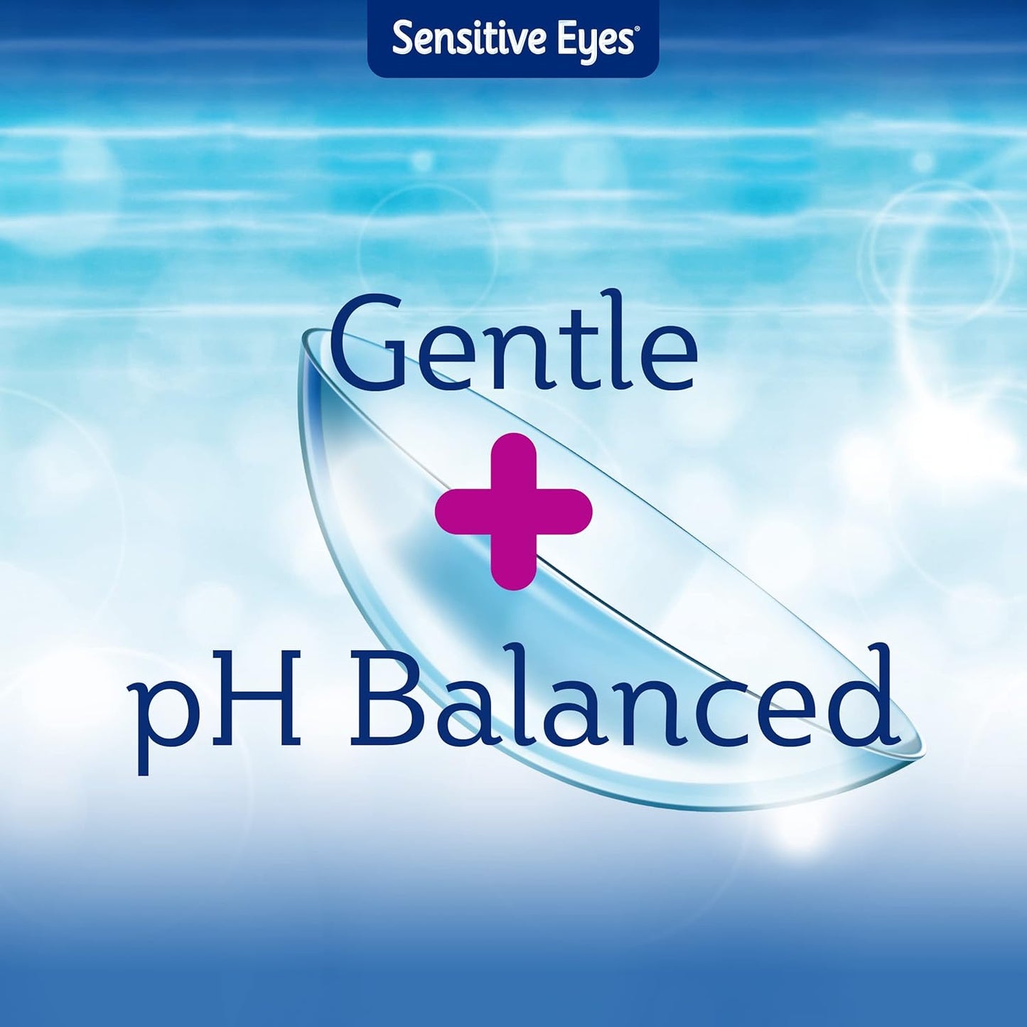 Bausch + Lomb Sensitive Eyes Saline Solution, Gentle Daily Rinse for Soft & Gas Permeable Contact Lenses, with Potassium, 12 Fl Oz (Pack of 2)
