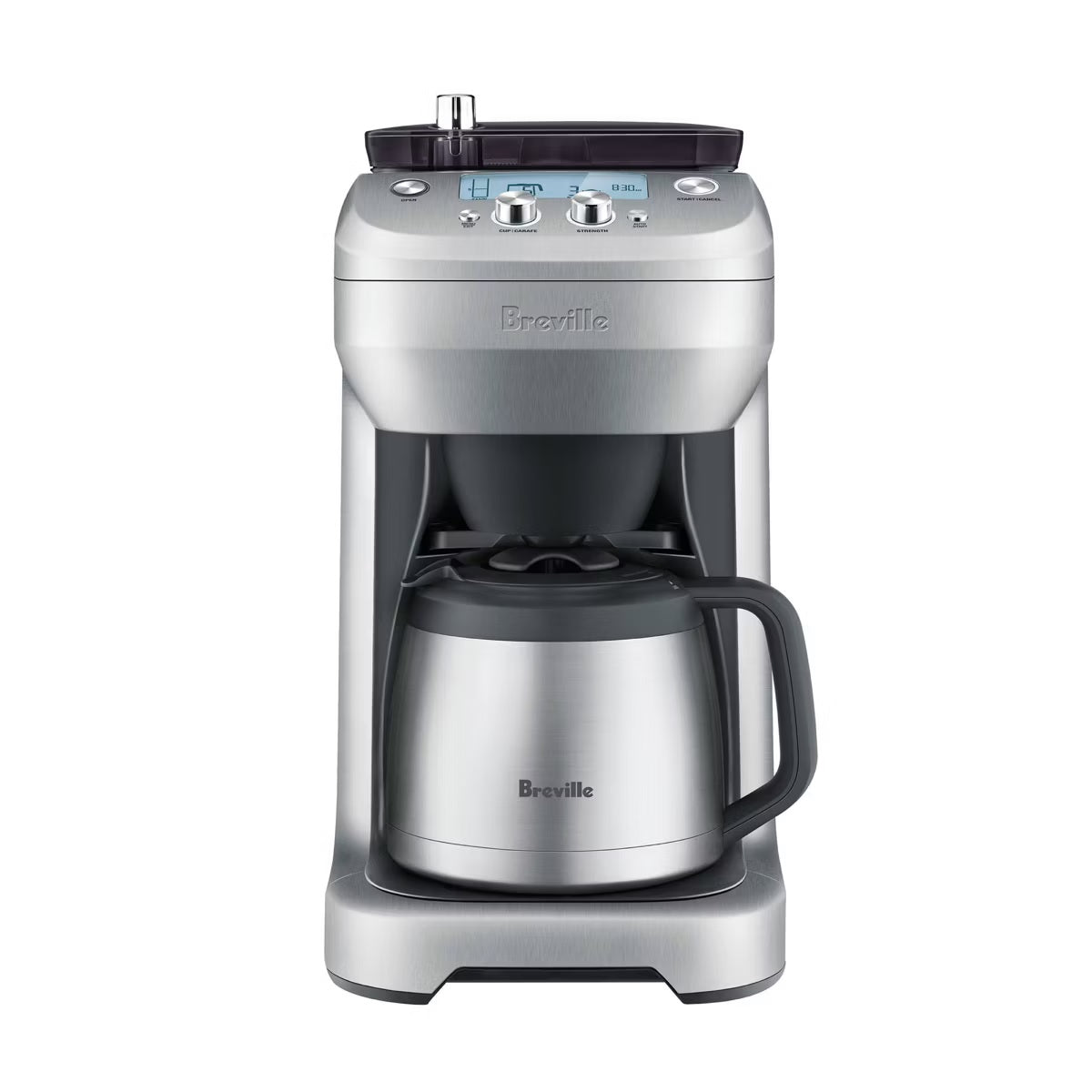 Breville 12c Grind Control Drip Coffee Maker Brushed Stainless Steel BDC650BSS: Programmable Grinder, Thermal Carafe