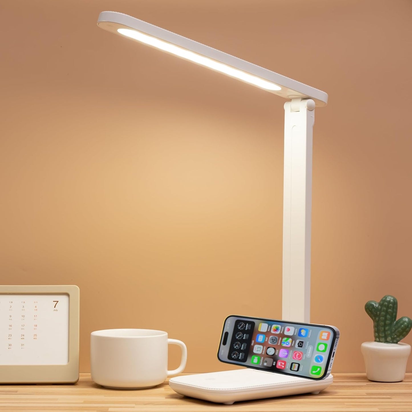 Led Desk Lamp Dimmable Light Reading Lamp 3 Lighting Modes, Eye Protection Desk Lamp Accessories, Study Desk Lamp Equipped USB Charger Suitable for Home Office is for Gift Giving