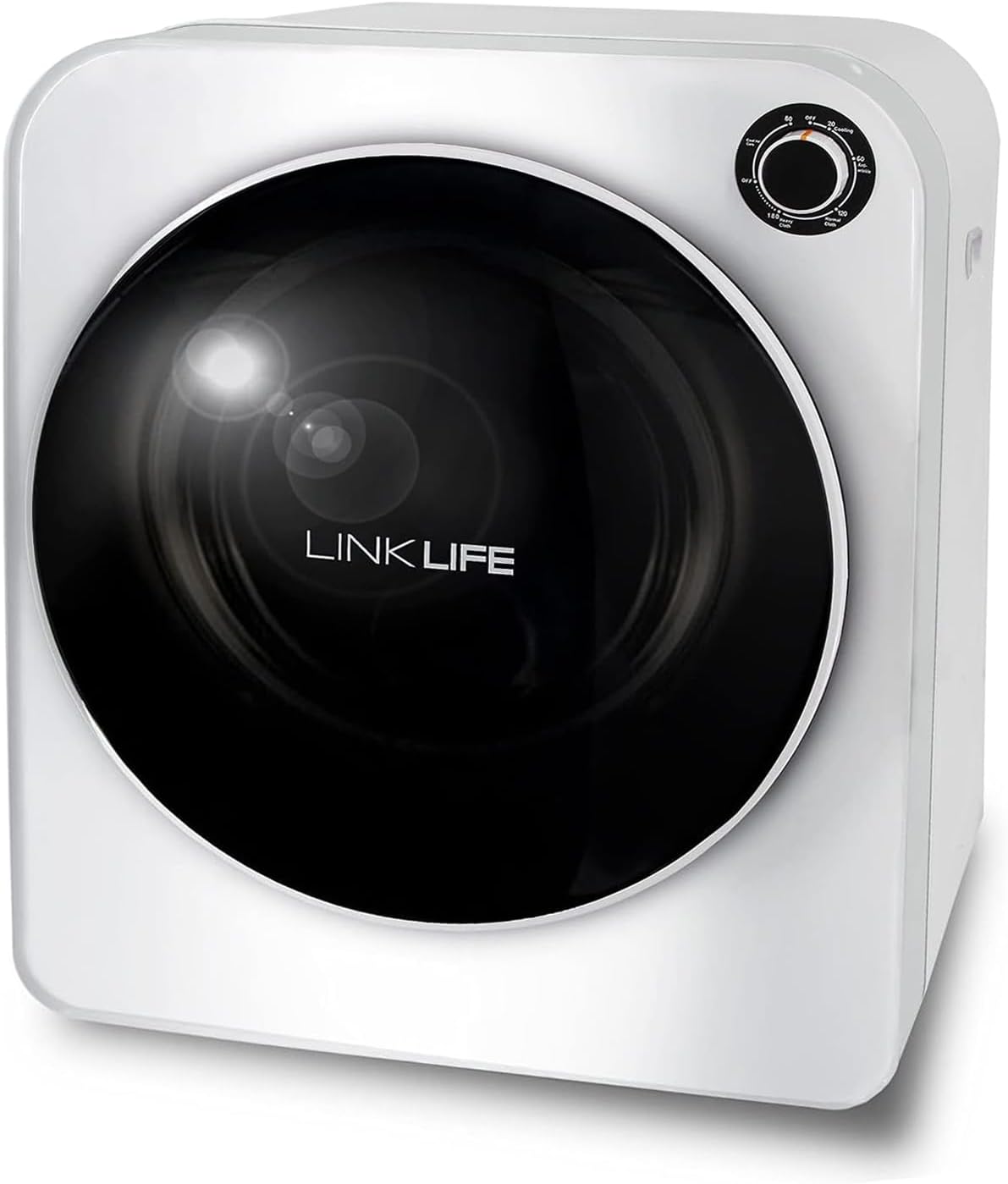 LINKLIFE Electric Portable Laundry Dryer - 11Lbs 2.6 cu.f Compact Stainless Steel Cylinder Clothes Dryer for Apartment dorms RVs