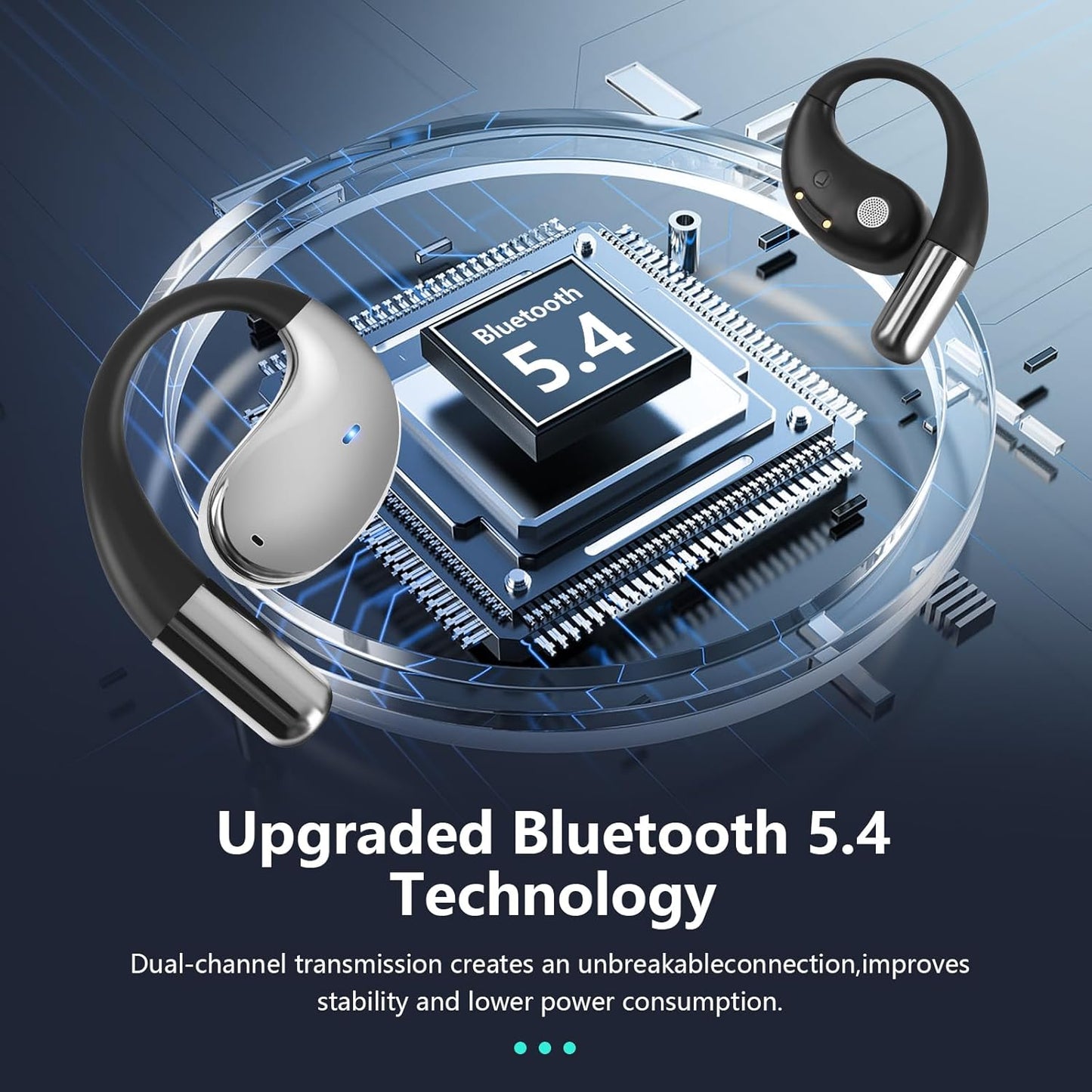 AI Language Translation Wireless Earbuds Bluetooth 5.4 Real Time Headphones,Translator for 144 Languages & Accents,LED Digital Display Charging Case,Long Battery Life, Fit iOS and Android (Deep Black)