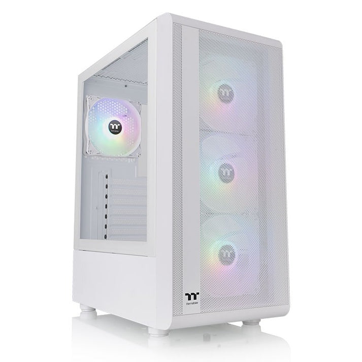Thermaltake CS CA-1X2-00M6WN-01 S200 TG 4 x ARGB White Mid TowerÿATX - PuriLite