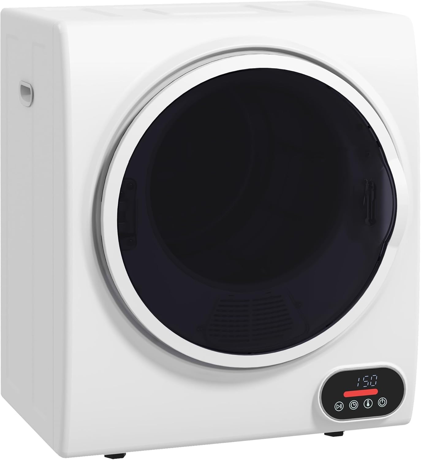 HOMCOM 850W 9lbs Electric Portable Compact Laundry Clothes Dryer, 1.5 cu.ft Portable Tumble Dryer with Stainless Steel Drum, for Apartment, Home, White