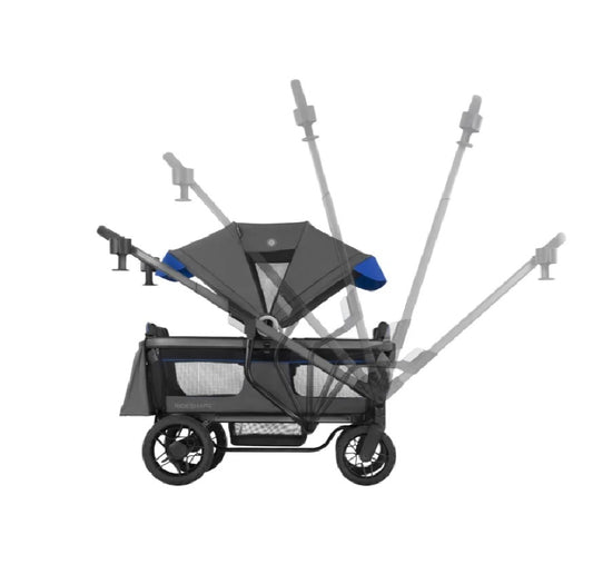 Evenflo Shyft All-Terrain Wagon Stroller | 2-in-1 Stroller Wagon for Two Children