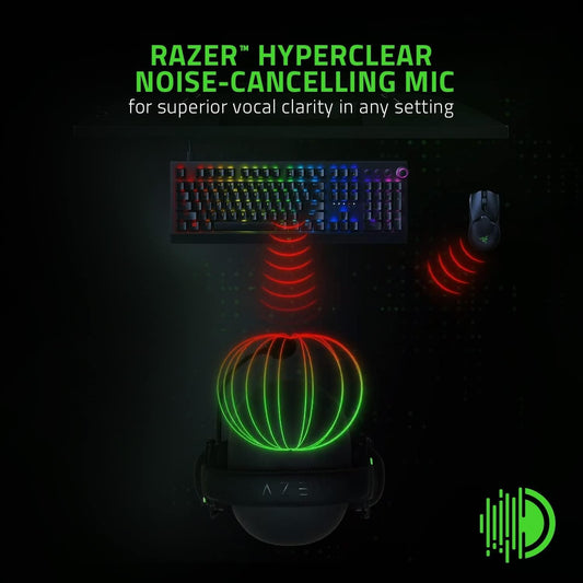 Razer BlackShark V2 X Gaming Headset: 50mm Drivers - Cardioid Mic - Memory Foam Cushion - Lightweight- Comfortable, Noise Isolating Earcups - for PC, PS4, PS5, Switch - 3.5mm Audio Jack - Black - PuriLite