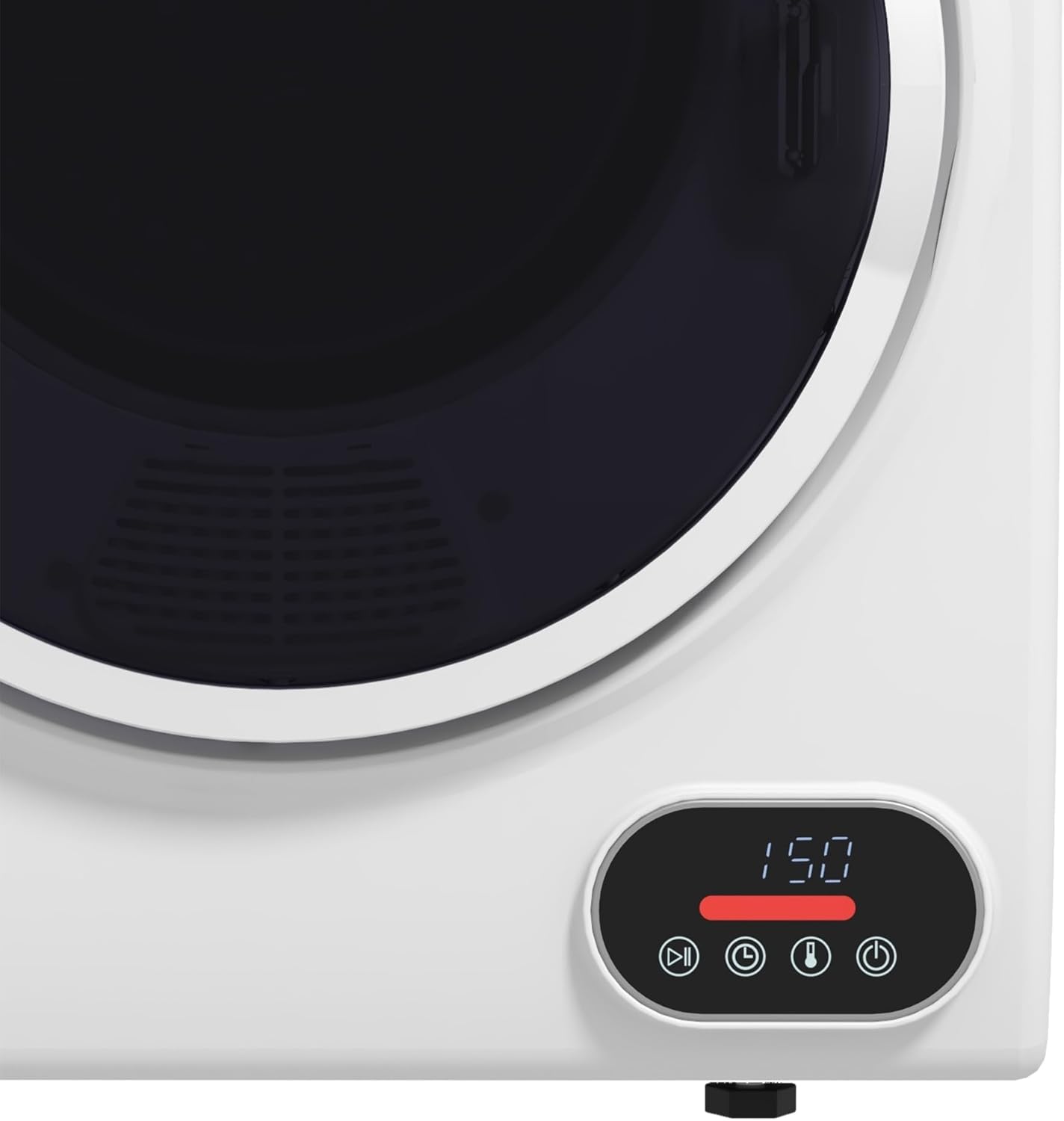 HOMCOM 850W 9lbs Electric Portable Compact Laundry Clothes Dryer, 1.5 cu.ft Portable Tumble Dryer with Stainless Steel Drum, for Apartment, Home, White