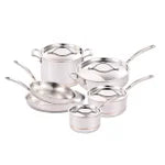 Kirkland Signature 5-ply Clad Stainless Cookware Set, 10-pieces
