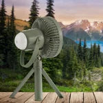 Camelion Rechargeable Camping Fan with LED Light