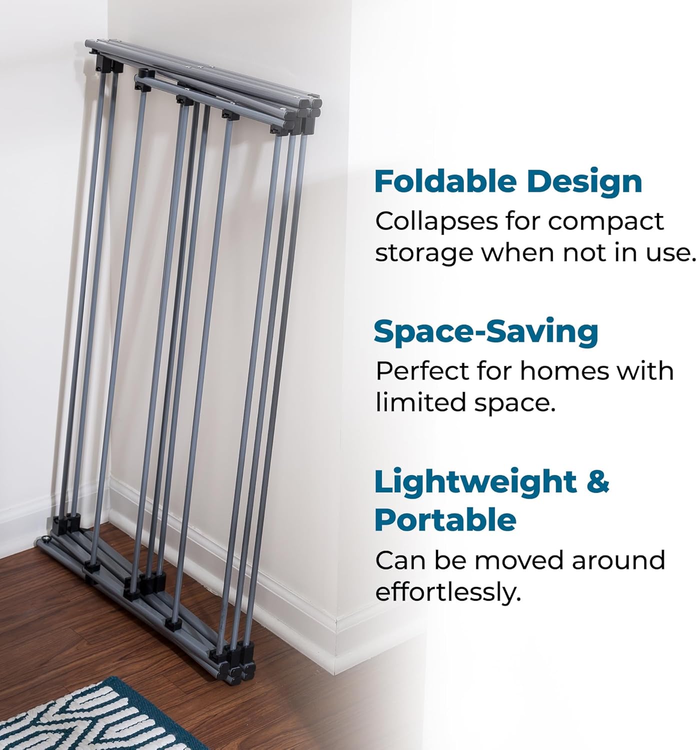 Honey-Can-Do Oversize Collapsible Clothes Drying Rack DRY-09066 Silver, 50 lbs
