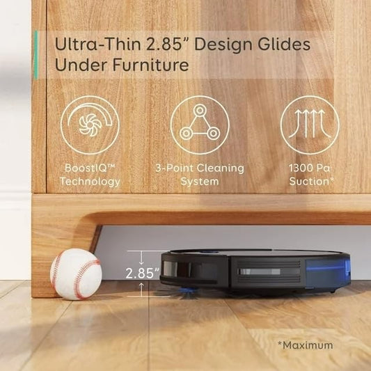 eufy BoostIQ RoboVac 11S (Slim), Robot Vacuum Cleaner, Super-Thin,Powerful Suction, Quiet, Self-Charging Robotic Vacuum Cleaner, Cleans Hard Floors to Medium-Pile Carpets - PuriLite