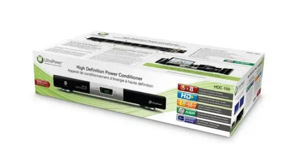 Ultralink 8 Outlet Power Conditioner With 15 Amp Circuit Breaker (HDC150RM) - PuriLite