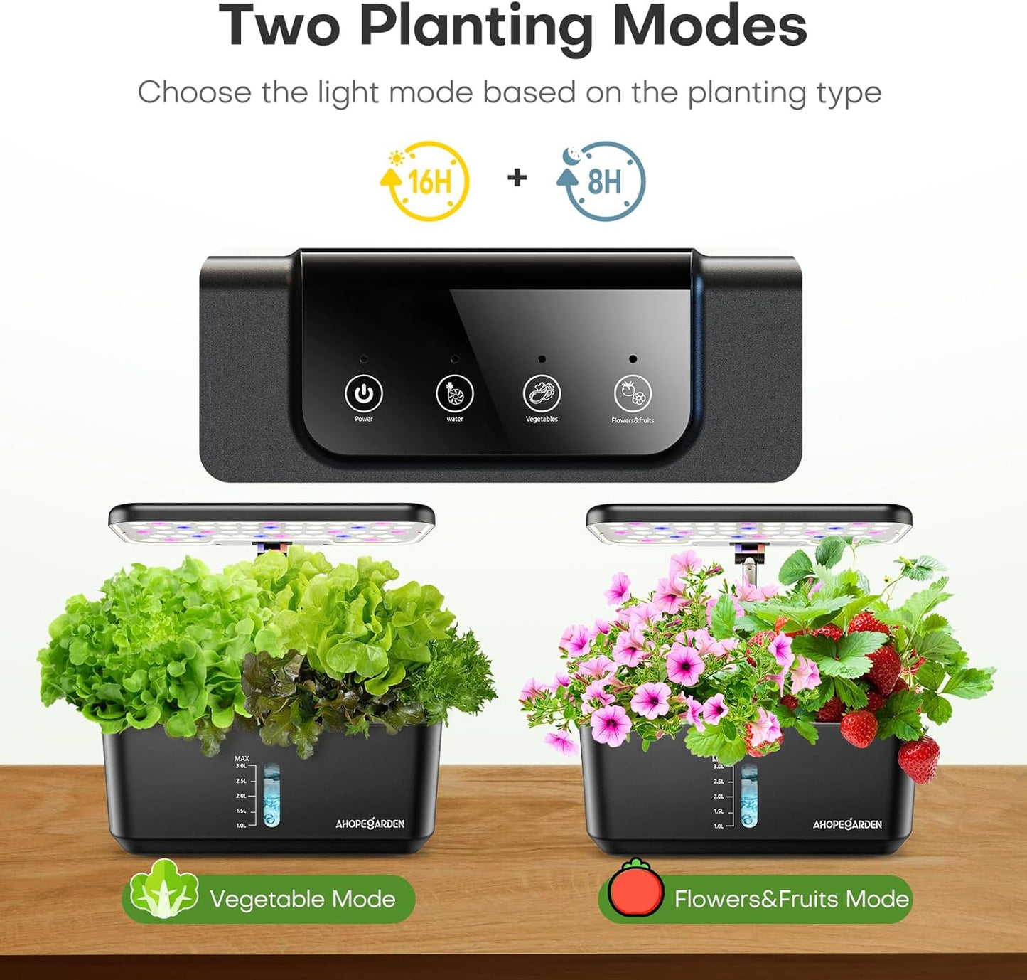 Indoor Gardening Kit - 10 Pods Plant Germination Kit - Hydroponic Growing System - Hydroponic Plant with LED Grow Light - Smart Garden Planter for Home Gardening - PuriLite