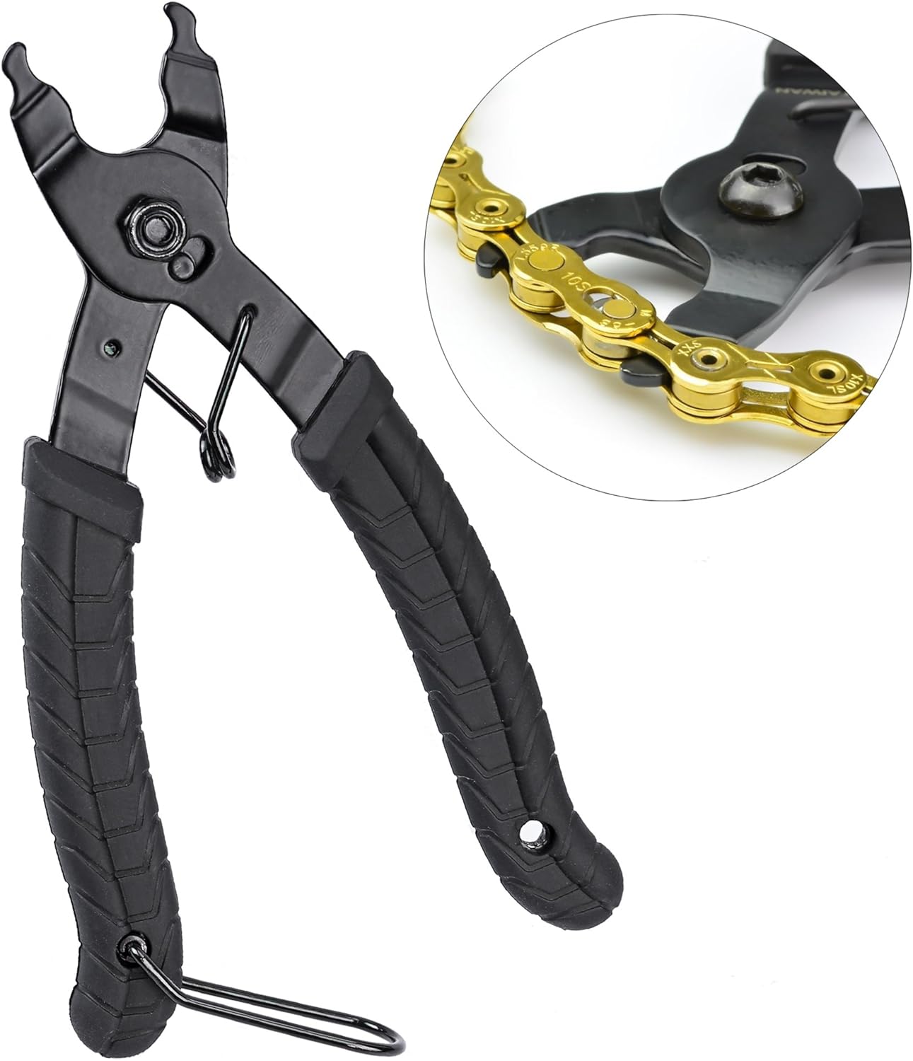 Bike Link Plier, Oumers Chain Plier Missing Link 2 in 1 Opener Closer Remover Plier/Bicycle Chain Plier Compatible with All Speed Chains Repair, Link