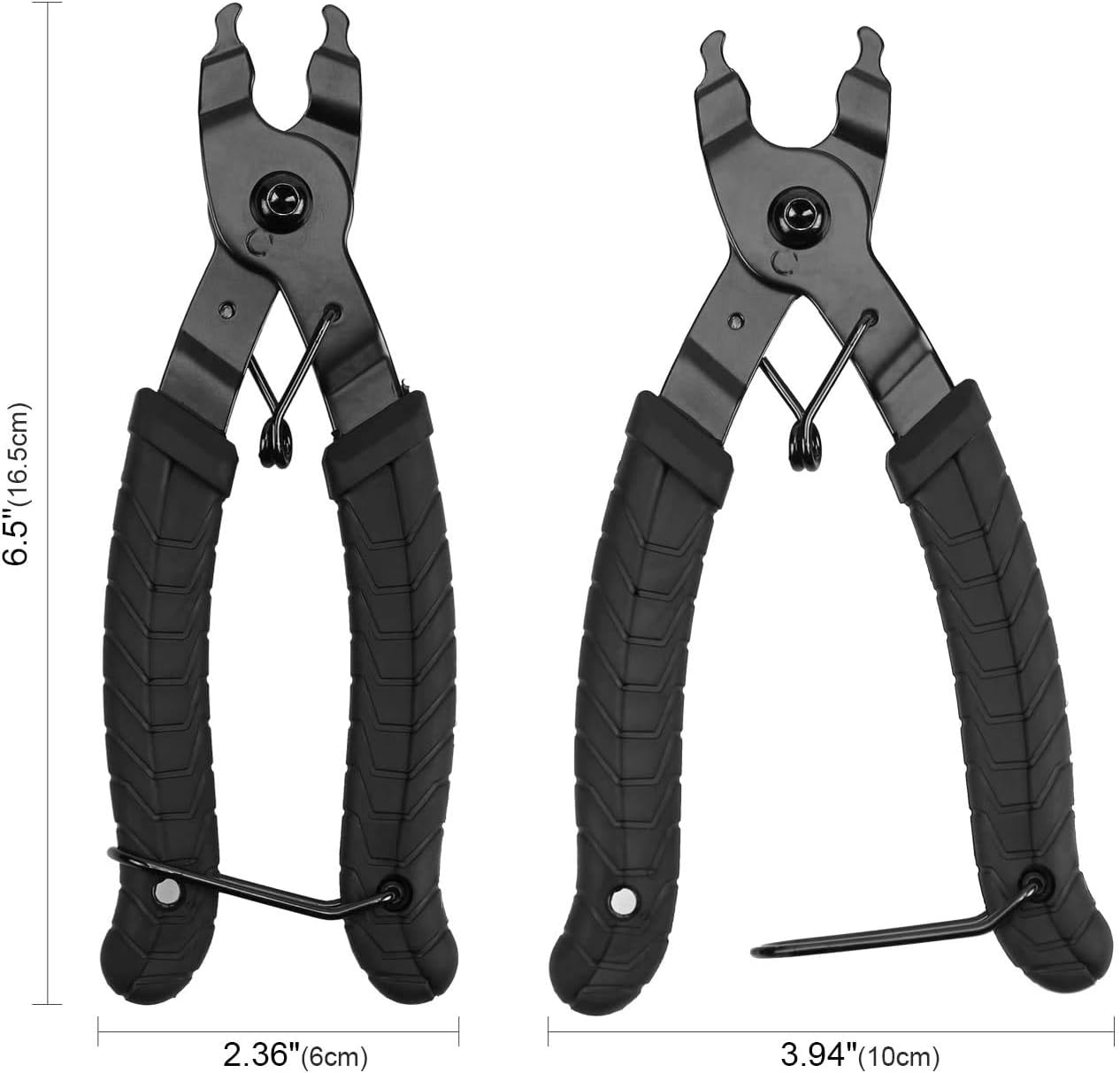 Bike Link Plier, Oumers Chain Plier Missing Link 2 in 1 Opener Closer Remover Plier/Bicycle Chain Plier Compatible with All Speed Chains Repair, Link