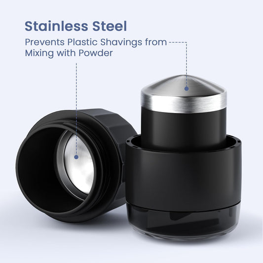 Renmingfed 3-in-1 Pill Crusher Pill Cutter with Storage Box,Pill Grinder with Stainless Steel Grinding Pestle, Pill Crusher Fine Powder, Pill Crushers for Elderly and Pets - PuriLite
