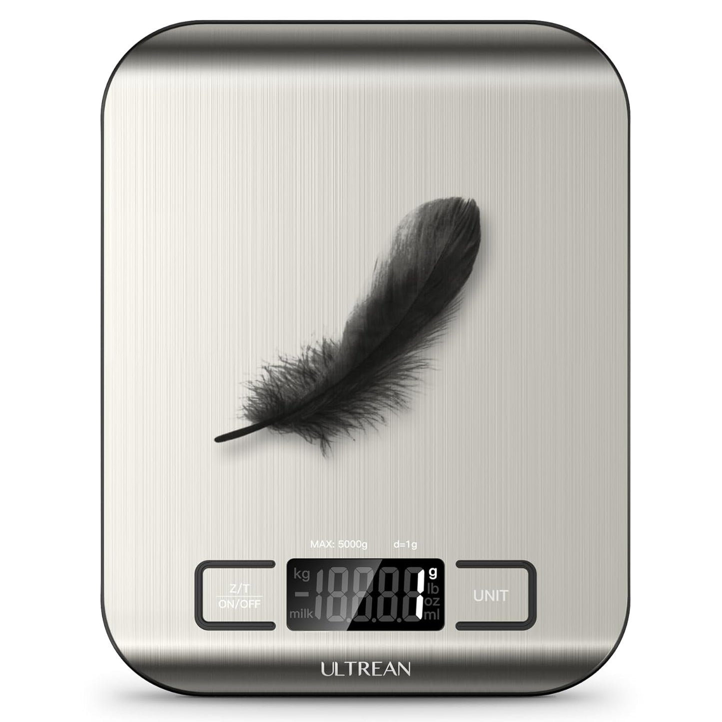 Ultrean Food Scale, Digital Kitchen Scale Weight Grams and Ounces for Baking and Cooking, 6 Units with Tare Function, 11lb (Batteries Included)