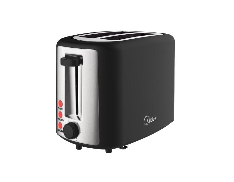 Midea MT-RW2L07W - 2-Slice Toaster with Dual Browning Controls, Black
